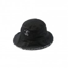 Cherry Bear Bucket Hat_Black