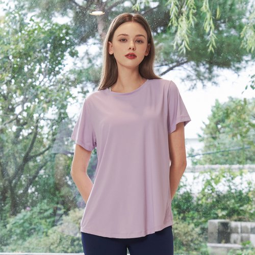 스컬피그(skullpig) [SWT20005-05] 에센셜 티셔츠 라이트퍼플