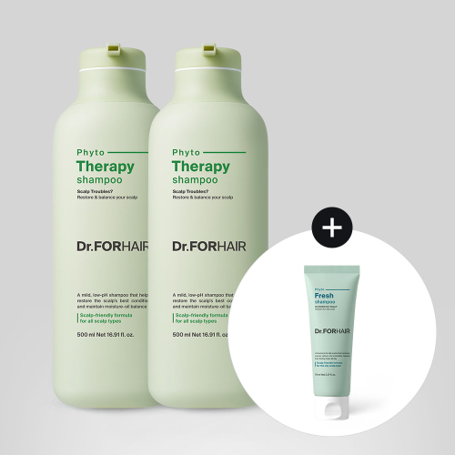 닥터포헤어() [프레시샴푸70ml 증정] 민감두피케어 피토테라피 샴푸 500mlx2 상품 이미지