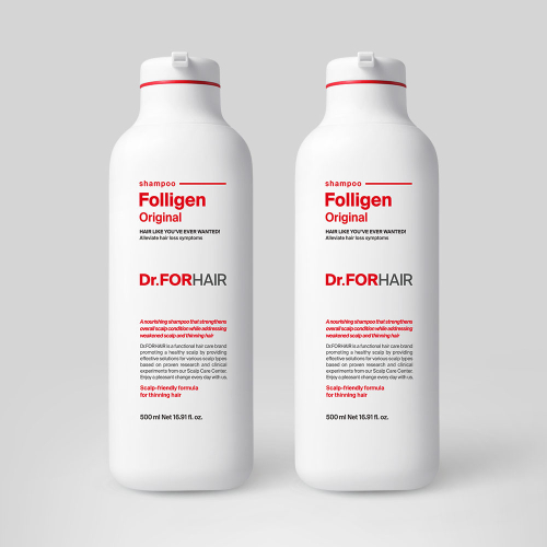 닥터포헤어() [스칼프팩 증정] 탈모증상완화 두피강화 폴리젠 오리지널 샴푸 500mlX2 상품 이미지