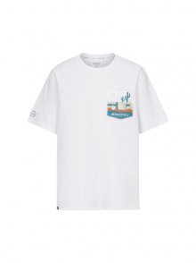 리조트 포켓포인트 티셔츠(O/WHITE)