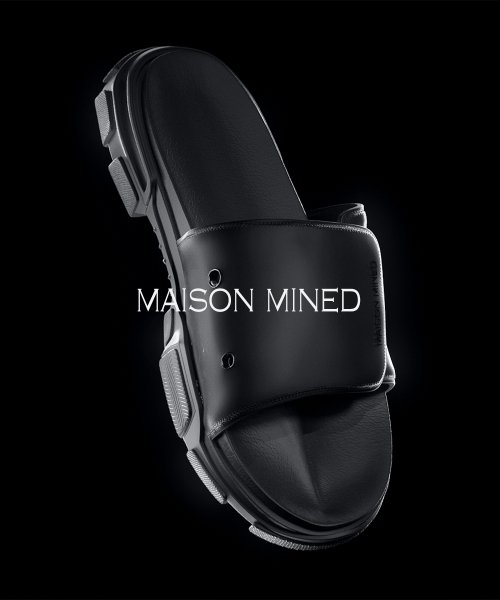 메종미네드(Maison Mined) Black Shuttle Slides (5Cm Heel) - 89,000 | 무신사 스토어