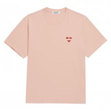 노맨틱 베이직 로고 1/2 티셔츠 핑크