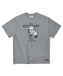 크리틱() X KFC ALIEN 반팔 티셔츠 Gray