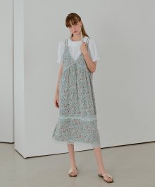 Slip Floral Lace Dress  Mint