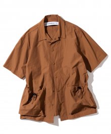 20ss two pocket short shirts orange