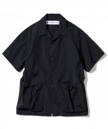 20ss two pocket short shirts black