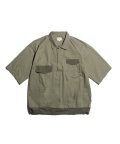Liam Oversized Pullover Shirt Olive