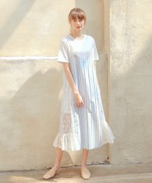 Layered Lace Dress  Stripe