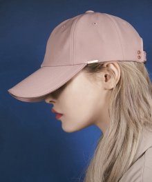 로즈 골드 더블링크 오버핏 볼캡 핑크