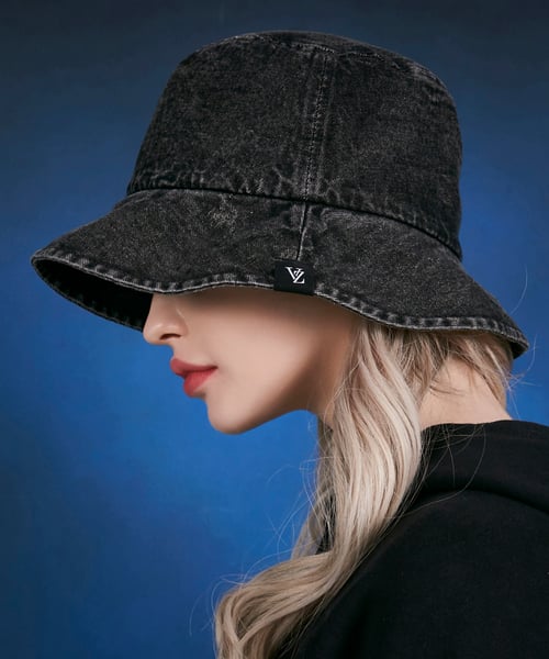 MUSINSA  VARZAR VARZAR Label String Bucket Hat Black