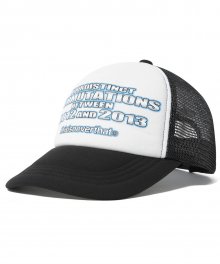 PERMUTATIONS Mesh Trucker Black