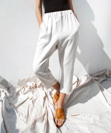 SI PT 7007 Natural Linen Baggy Pants