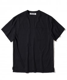 20summer Semi Boatneck T-shirt black