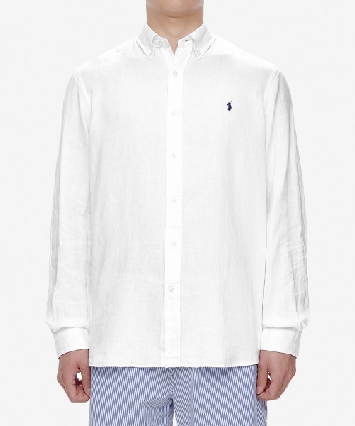 폴로 랄프 로렌(POLO RALPH LAUREN) 클래식 핏 리넨 셔츠 - 화이트 - 199,000 | 무신사 스토어 폴로 랄프 로렌(Polo Ralph Lauren) 클래식 핏 리넨 셔츠 - 화이트 - 199,000 | 무신사 스토어
