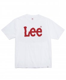 빅 로고 반팔티 BIG LOGO HALF TEE-WHITE/RED