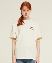 Ours Half T-Shirts (cream)