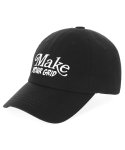 마하그리드(MAHAGRID) MAKE YOUR GRID WASHED B.B CAP BLACK(MG2AMMAB20D)
