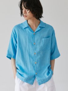 unisex pastel open shirts blue