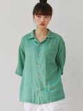 unisex pastel open shirts green