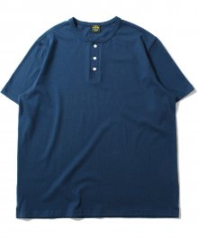COZY HENLY NECK T-SHIRT [Classic Blue]