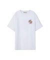 유니섹스 스플래터 프린트 티셔츠 atb348u(WHITE)
