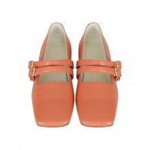 double strap Flat shoes (coral)