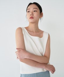 20SR SQUARE SLEEVELESS (WHITE)