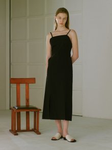 SLIT BANDING DRESS (black)