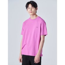 핑크 코튼 레터링 티셔츠 (420542EY4X)