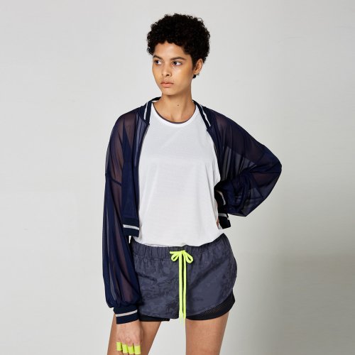 Пуховик volume stadium jacket navy