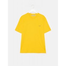 옐로우 코튼 레터링 티셔츠 (420542EY4E)