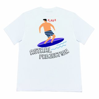 아스트랄 프로젝션(ASTRAL PROJECTION) 하와이안 서퍼 반팔 티셔츠_화이트