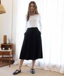 LTG3 FLARE SKIRT(BLACK)