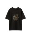 유니섹스 썸머 플레르 엠보더리 티셔츠 atb506u(BLACK)