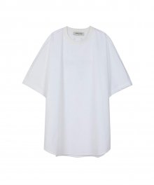 유니섹스 팝플린 오버사이즈 로고 티셔츠  atb351u(WHITE)