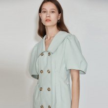 Double Button Belted Dress [Mint] JSDR0B908L1