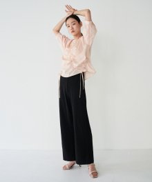 20SR NEW PLEATS BANDING PANTS (BLACK)