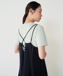 20SR FLARE SLIP ONE-PIECE (NAVY)