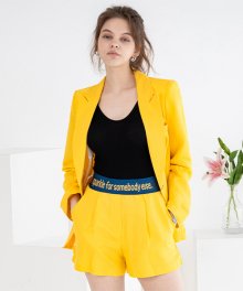 Linen sparkle jacket - yellow