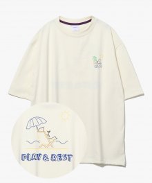 Sealion Tube T-Shirts [Cream]