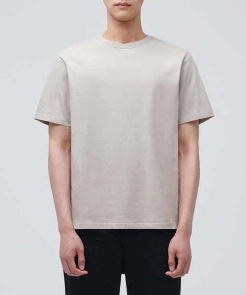 무신사 스탠다드() 베이식 크루 넥 티셔츠 [머쉬룸] 상품 이미지