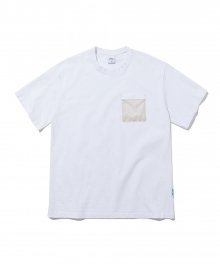 메쉬 포켓 루즈 티셔츠 (WHITE)