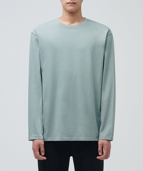 무신사 스탠다드() 베이식 긴소매 티셔츠 [더스티 그린] 상품 이미지