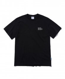 네임 로고 루즈 티셔츠 (BLACK)