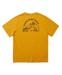 캐피탈 라디오 튠즈(CAPITAL RADIO TUNES) TURNTABLE DOG 반팔 티셔츠 yellow