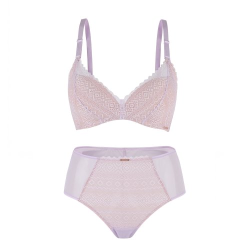 Комплект лифчик трусы COVER LINE BRALETTE PANTY SET-PURPLE