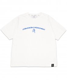 (유니섹스)Arch Lettering T-shirt(WHITE)