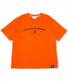 (유니섹스)Arch Lettering T-shirt(ORANGE)