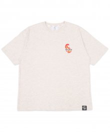 (유니섹스)Flame T-shirt(OATMEAL)
